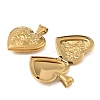 316 Stainless Steel Locket Pendants STAS-K321-13G-2