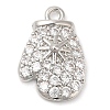 Rack Plating Brass Pave Cubic Zirconia Pendants KK-R150-13P-01-1