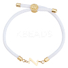 1pc Adjustable Nylon Cord Slider Bracelets for Women BJEW-LP0001-33Z-G-1