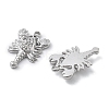 304 Stainless Steel Rhinestone Pendants STAS-Z121-54P-3