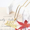 201 Stainless Steel Arabic Pendant Box Chain Necklaces for Women Men NJEW-R013-06G-2