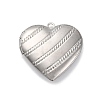 304 Stainless Steel Locket Pendants STAS-S171-13P-01-1