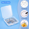 24Pcs 6 Styles Alloy Open Back Bezel Pendants FIND-TA0005-14-4