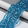 Transparent Glass Beads Strands EGLA-A034-T4mm-MB27-2