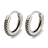 316 Surgical Stainless Steel Hoop Earrings EJEW-D096-23I-AS-1
