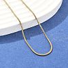 304 Stainless Steel Snake Chain Necklaces NJEW-F248-02B-G-1