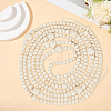 Round Wooden Beaded Garland for Christmas Tree Decoration AJEW-WH20019-62-7