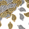 40Pcs 2 Colors Tibetan Style Alloy Pendants TIBEP-YW0002-11-1