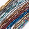 Electroplate Non-Magnetic Synthetic Hematite Beads Strands G-F585-B-4mm-1