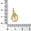 Brass Micro Pave Cubic Zirconia Pendants KK-M273-01G-W-3