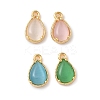 Brass Crushed Ice Cut Cubic Zirconia Pendants LS-KK-D024-26G-1