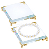 Square Clear Glass Display Riser Stands AJEW-WH0816-099G-1