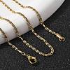 304 Stainless Steel Lumachina Chain Necklaces NJEW-F248-17A-G-3