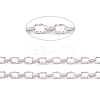 304 Stainless Steel Twist Oval Link Chains CHS-E022-01P-4