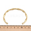 304 Stainless Steel Bamboo Joint Cuff Bangles for Women LS-BJEW-G759-09G-3