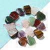 Natural Amethyst & Quartz Crystal & Green Aventurine & Rose Quartz & Carnelian & Tiger Eye Beads Strands G-P528-K06-01-2