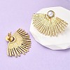 201 Stainless Steel ABS Plastic Pearl Stud Earrings EJEW-Z151-13G-08-2