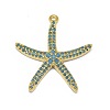 Alloy Micro Pave Cubic Zirconia Pendants PALLOY-F249-15A-G-1