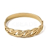 304 Stainless Steel Crystal Rhinestone Twisted Chain Hinged Cuff Bangles for Women SA-CBA61B8-09G-4