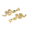 Brass Micro Pave Cubic Zirconia Pendants KK-L243-29G-02-2