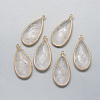 Natural Quartz Crystal Pendants X-G-S221-13G-2