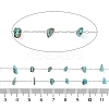 Handmade Natural Turquoise Chip Beads Chain CHS-H028-06A-04-2