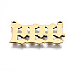 201 Stainless Steel Pendant Links STAS-S110-115G-09-3