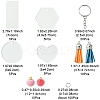 DIY Blank Keychain Making Kit DIY-FS0005-25-4