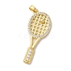 Brass Micro Pave Cubic ZircBrass Micro Pave Cubic Zirconia Pendants KK-S391-08G-01-1