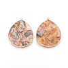 Natural Crazy Agate Pendants G-E526-01N-2