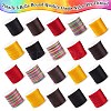 5 Rolls 5 Colros 15-Ply Round Nylon Braided Cord NWIR-YW0001-06B-1