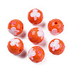 Opaque Acrylic Beads ACRC-N002-02-05-2
