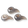 Natural Grey Agate Carved Pendants G-H089-01A-1