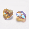 Faceted Glass Rhinestone Charms RGLA-F054-6x6-223PS-2