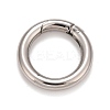 Non-Tarnish 304 Stainless Steel Spring Gate Rings STAS-M296-01P-D-1