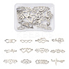 24Pcs 12 Style 304 Stainless Steel Link Connectors STAS-BY0001-02-2