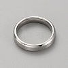 201 Stainless Steel Simple Plain Band Ring for Women RJEW-WH0015-06B-2