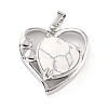Natural Howlite Pendants G-C236-01E-P-RS-2