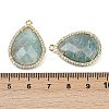 Natural Amazonite Faceted Pendants G-K347-12G-04-3