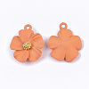 Spray Painted Alloy Pendants X-PALLOY-N0147-03B-2