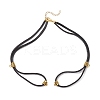 2Pcs 2 Colors Cowhide Leather Cord Double Layer Necklace Making AJEW-JB01355-2