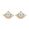 304 Stainless Steel Rhinestone Pendants STAS-N110-51A-G-1