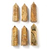Tower Natural Crazy Agate Healing Stone Wands G-A096-02F-1