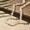 Natural Supper 7 Rutilated Quartz Chip Beaded Necklaces for Men Women NJEW-G159-01H-2