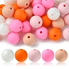 35Pcs Food Grade Eco-Friendly Silicone Focal Beads SIL-FS0001-22B-1
