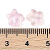 Transparent Spray Painted Frosted Glass Beads GLAA-NH0003-01C-3