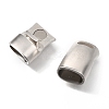 Tarnish Resistant 304 Stainless Steel Magnetic Clasps with Glue-in Ends LS-STAS-C020-07P-2