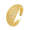 Rack Plating Brass Cuff Finger Rings for Women RJEW-M028-20G-2