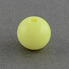 Solid Chunky Bubblegum Acrylic Ball Beads SACR-R835-8mm-03-1