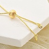 Brass Micro Pave Cubic Zirconia Slider Bracelets for Women BJEW-S158-08G-01-3